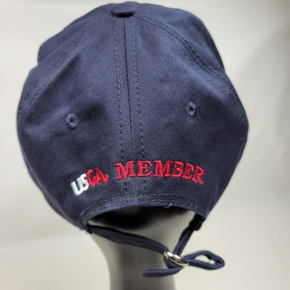 U.S. Open 2011 Congressional Strapback Hat Golf Cap Embroidered Logo Blue USGA - Picture 3 of 7